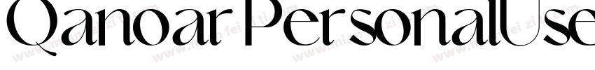 Qanoar PersonalUse字体转换